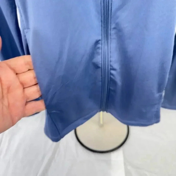NEW Under Armour UA Full-Zip Jacket Long Sleeve Mock Neck Fitted Light Blue M - Picture 5 of 9